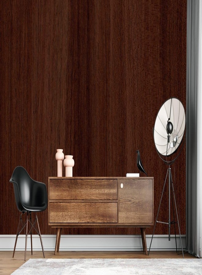 Nimbose® Self-Adhesive Seamless Wooden Brown Waterproof Wallpapers for Furniture, Almirah, Table Top, Vinyl Wooden Door Stickers DIY (45x1000 cm) - Image 4